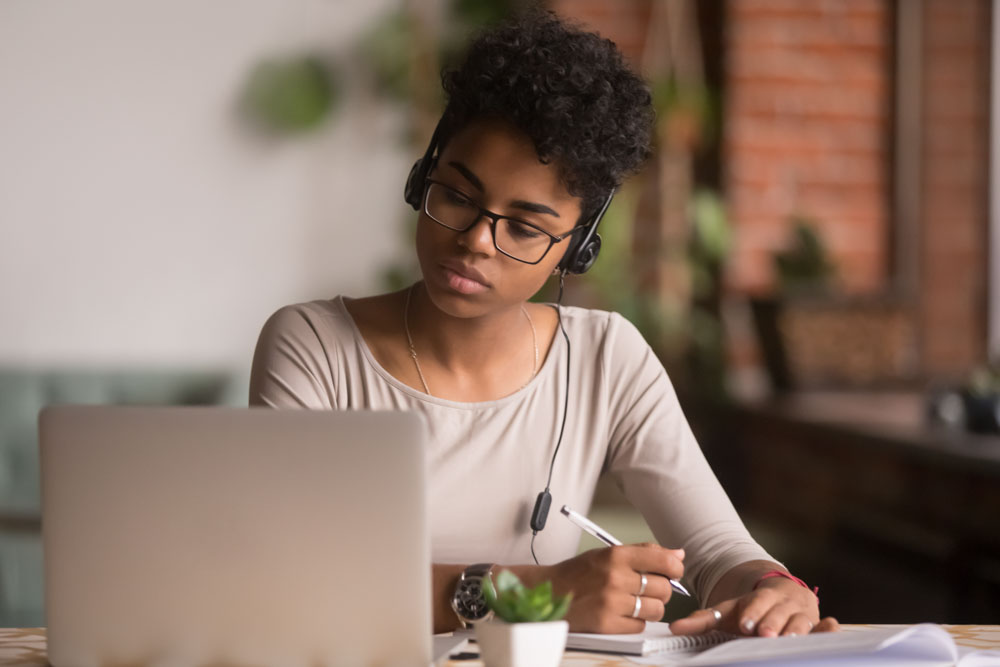 Girl with laptop