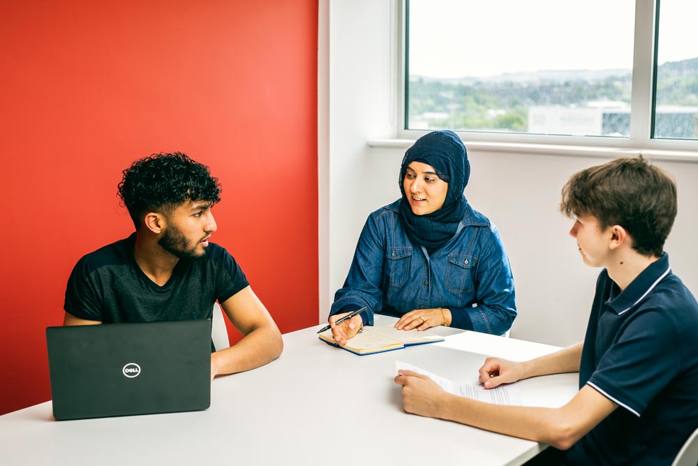 Business Students Having Board Room Meeting