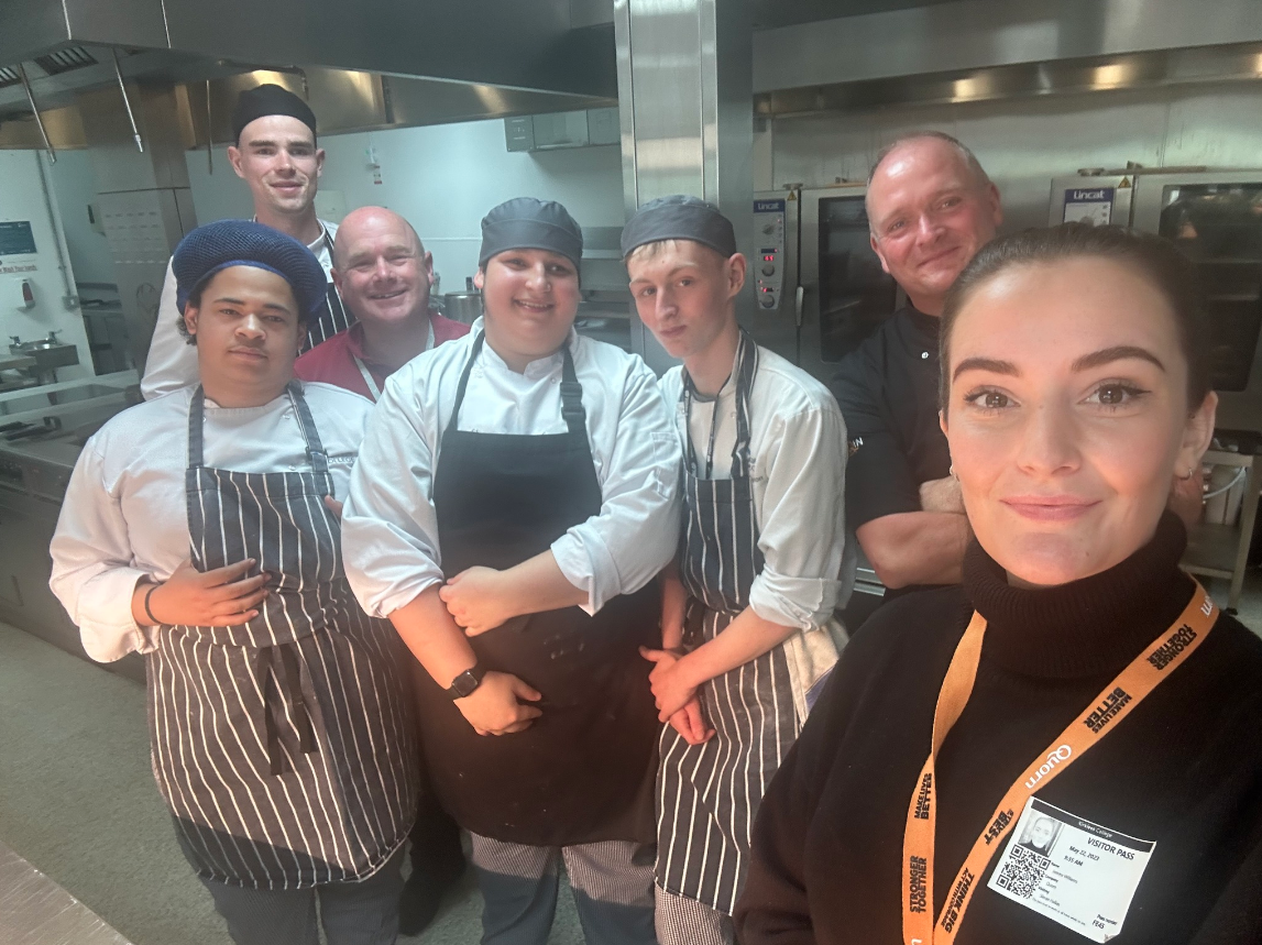 Kirklees College Catering Students and the team from Quorn