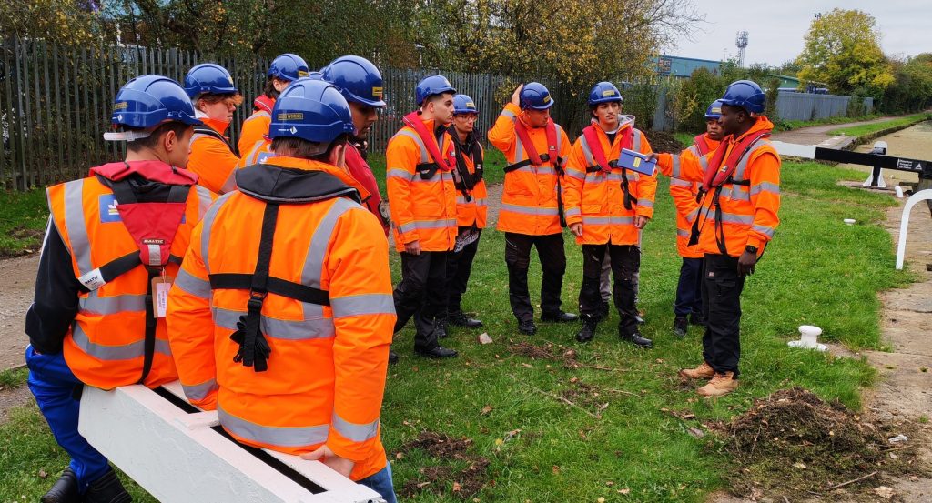 Students prepare to start work