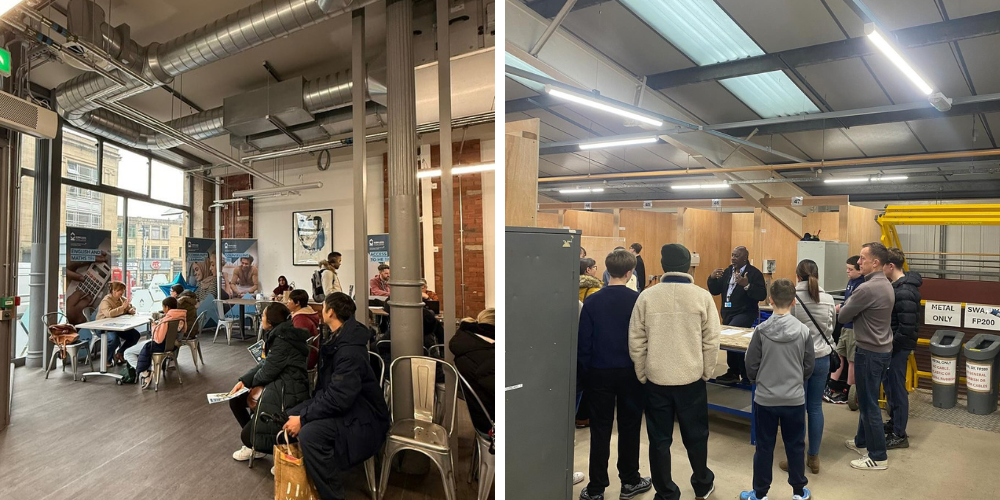 Students with their parents and carers at Open Event